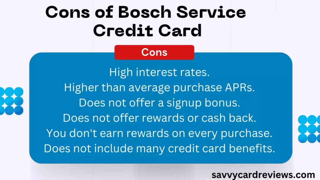 Bosch Service Credit Card